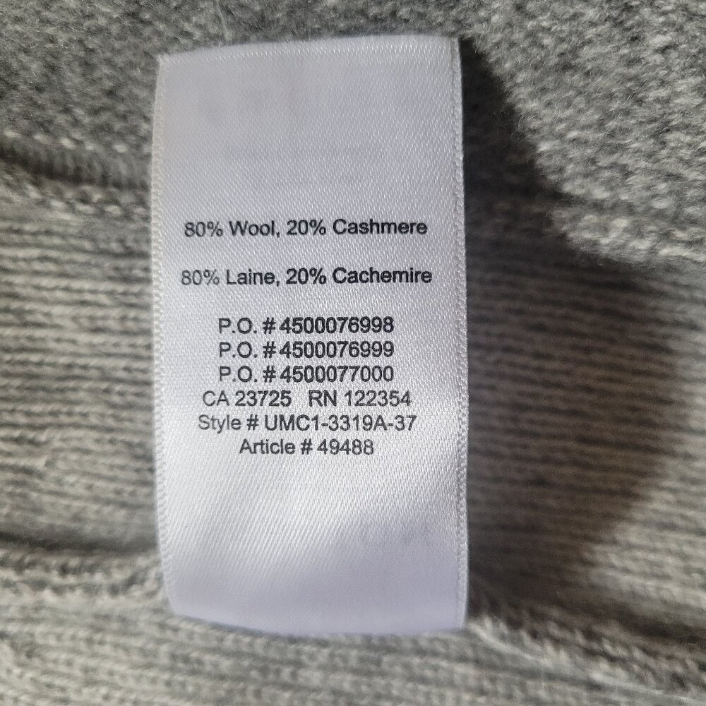Babaton Wool Cashmere Grey Open Cardi, Sz Medium - Picture 13 of 13